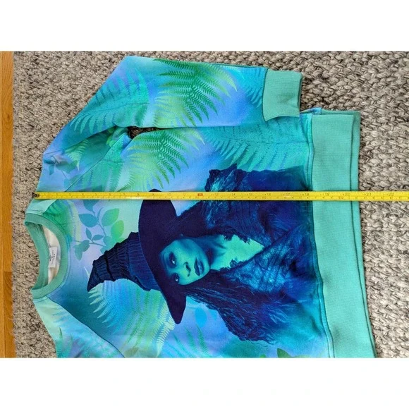 Bums and Roses x Wicked Elphaba Witch Sweatshirt Top Bamboo Viscose Girls 7/8 - Picture 5 of 8